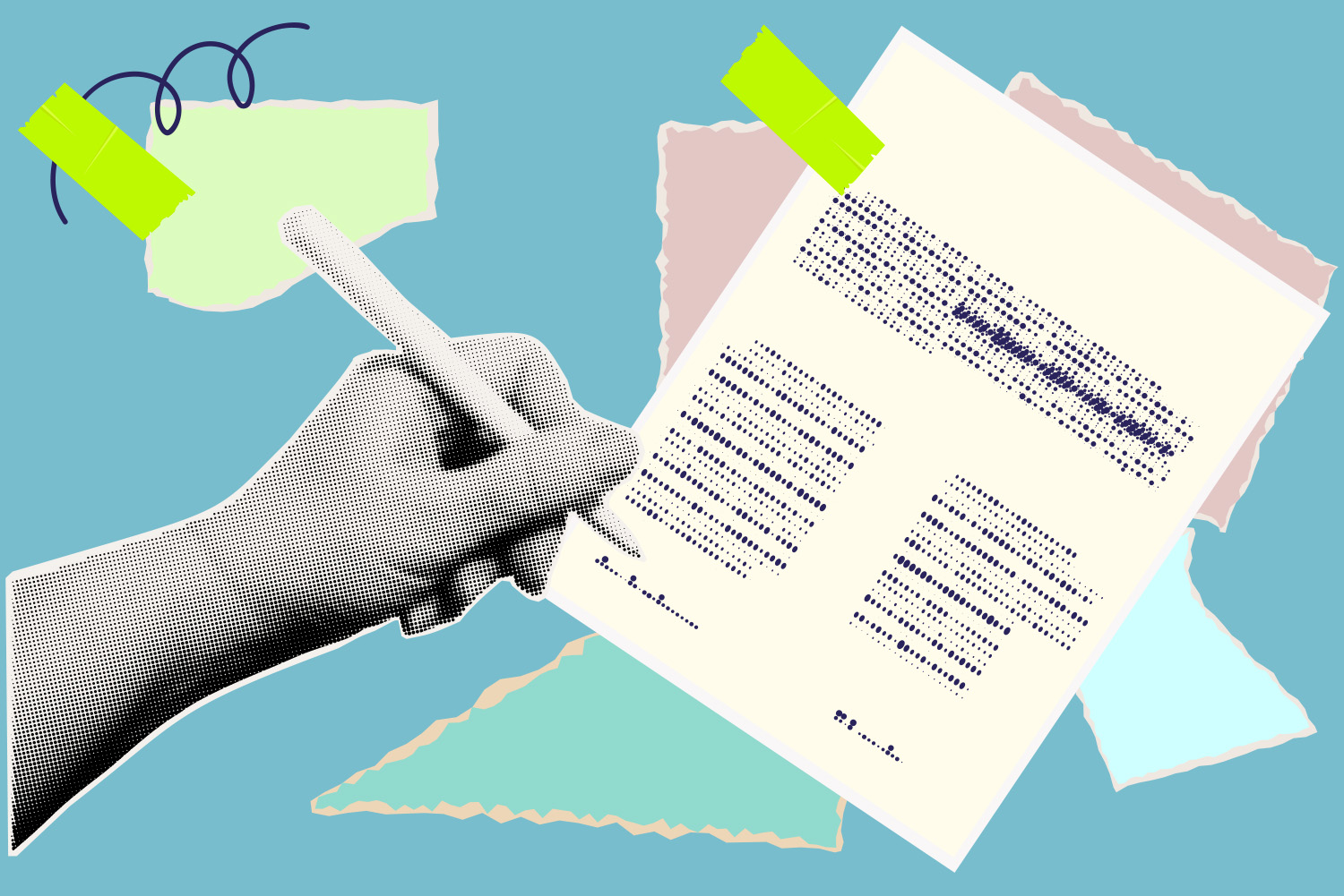 إيد بتكتب على ورقة من مقال الفرق بين القروض البنكية والقروض الإلكترونية على مدونة علم الجيب من ماني فيللوز