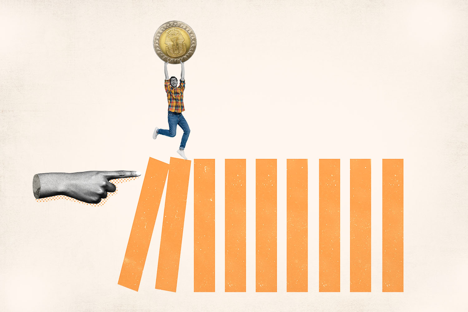 a man holding a coin in 9 Key Habits to Achieve Financial Freedom article