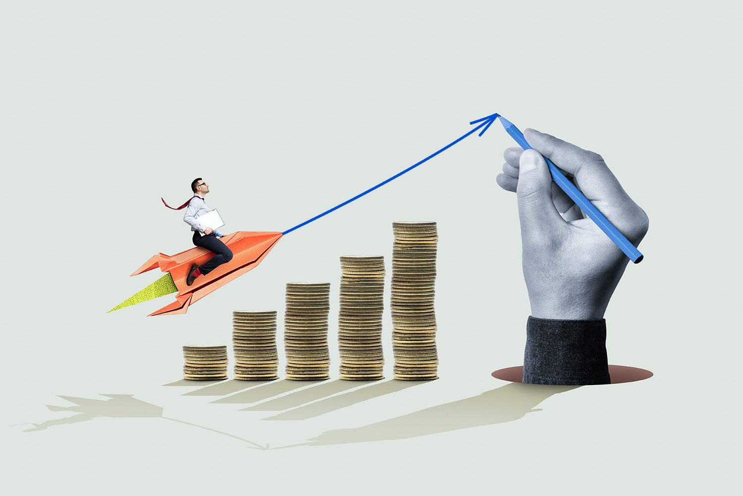 واحد راكب صاروخ بيوضح ازاي الاستثمار هو الطريق للأمان المالي