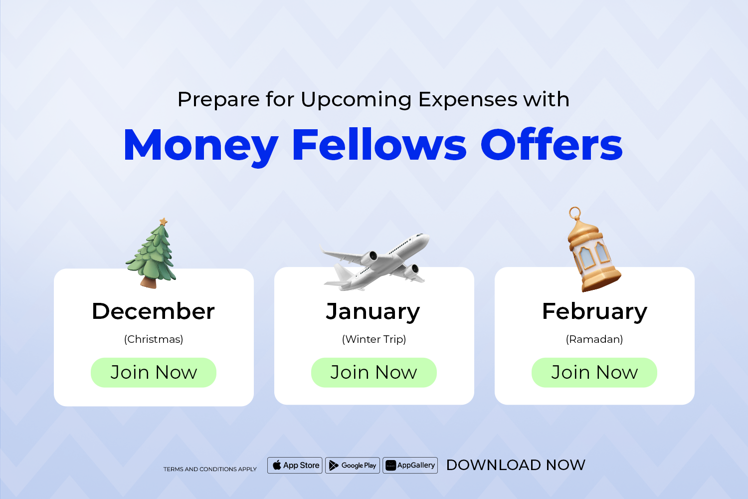 Money Fellows October offers, join December, January, or February circles to plan your expenses for Christmas, Ramadan, or Eid